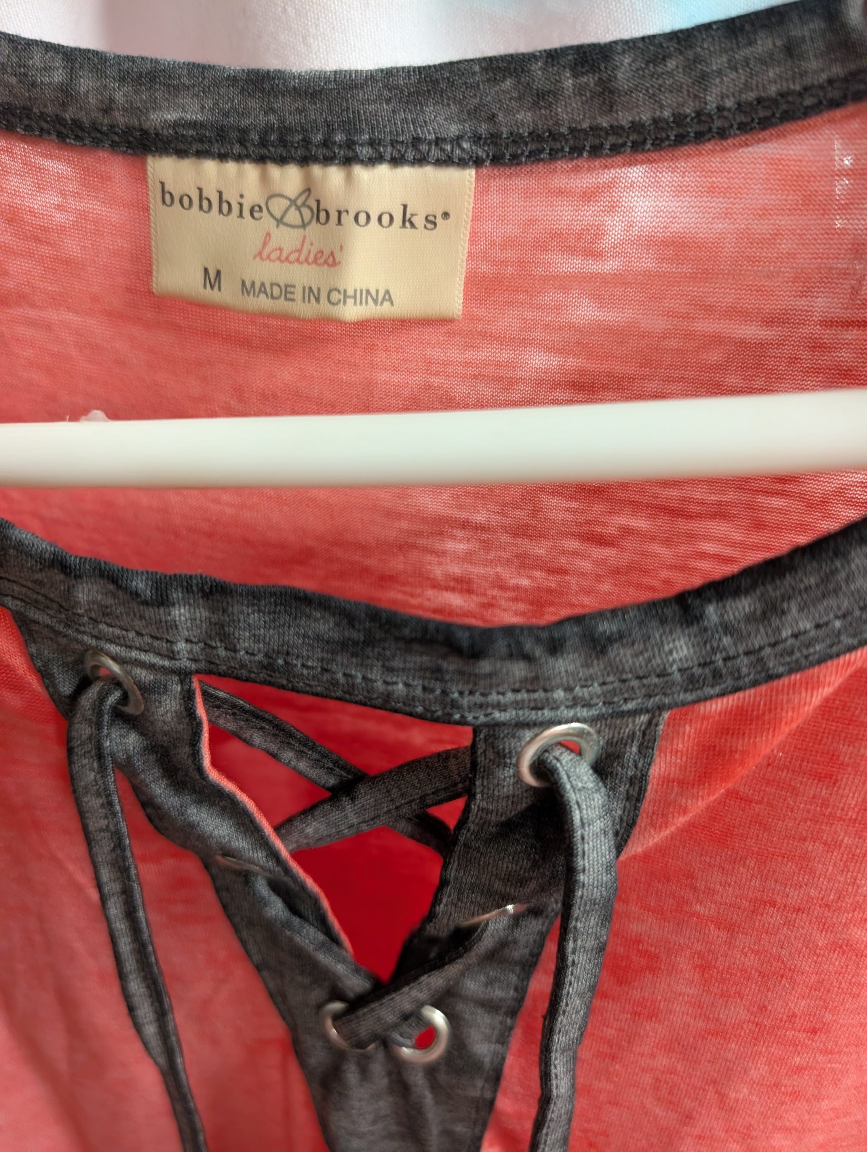 Bobbie Brooks Ladies Lace-Up Top M - Thumbnail 2