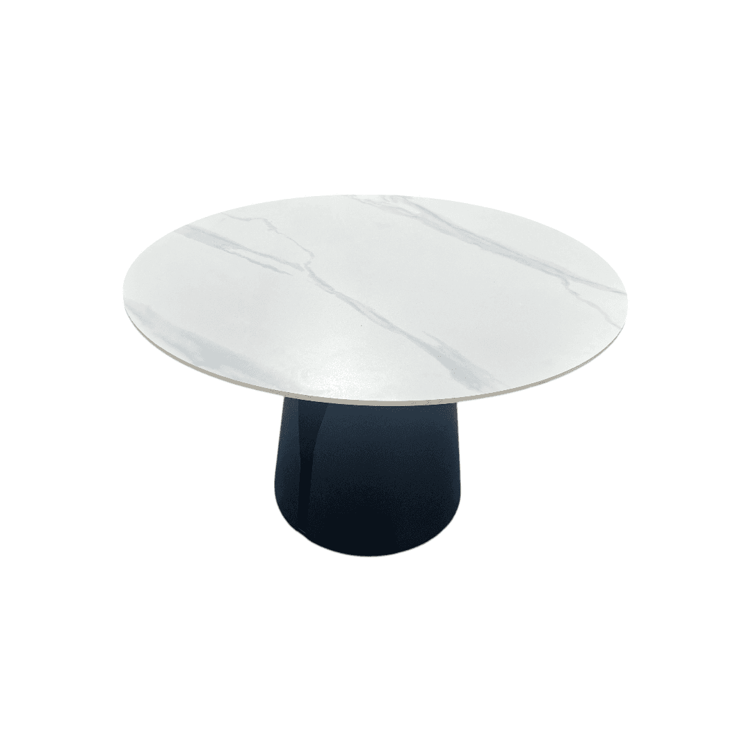 POVISON DONICY Teferi Modern Sintered Stone Round Dining Table - Thumbnail 5