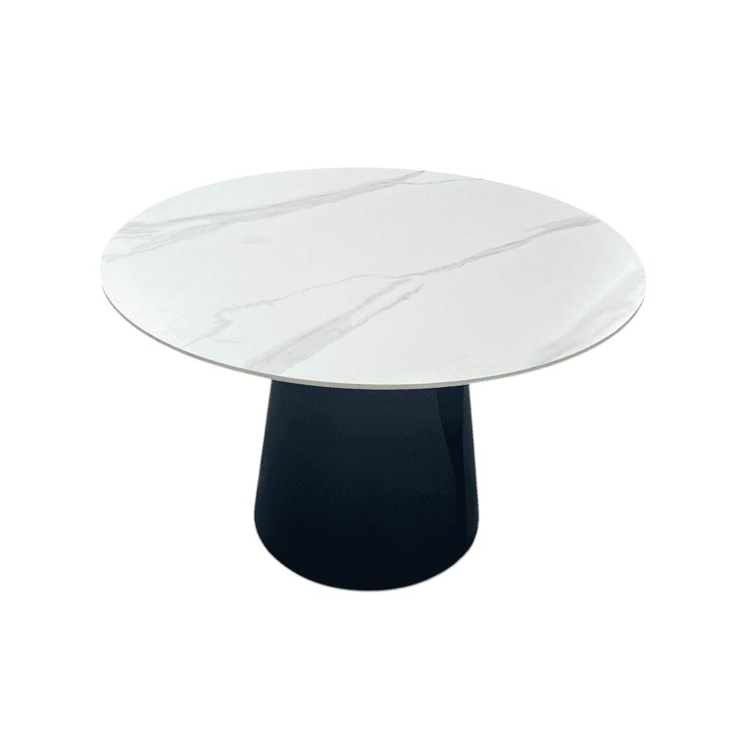 POVISON DONICY Teferi Modern Sintered Stone Round Dining Table - Thumbnail 14
