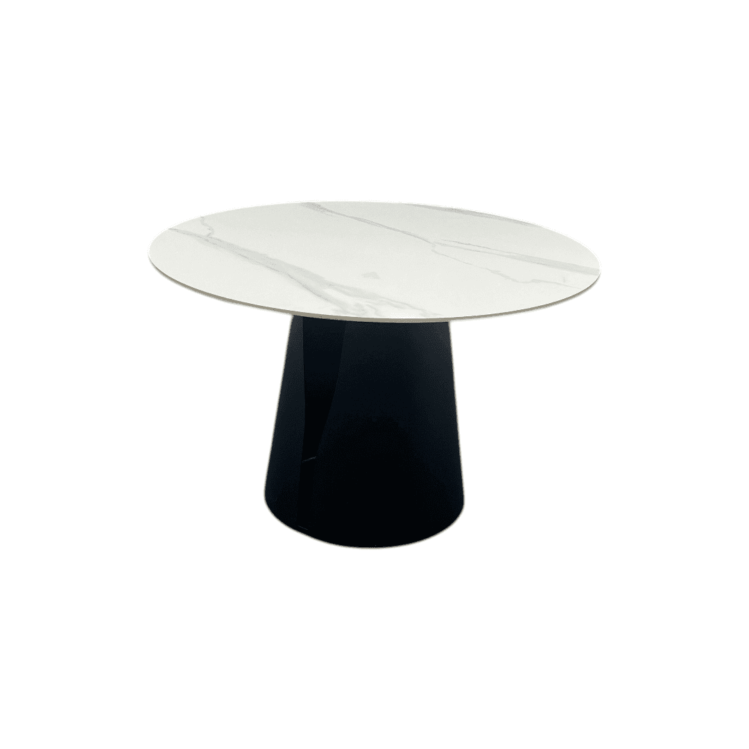 POVISON DONICY Teferi Modern Sintered Stone Round Dining Table - Thumbnail 2