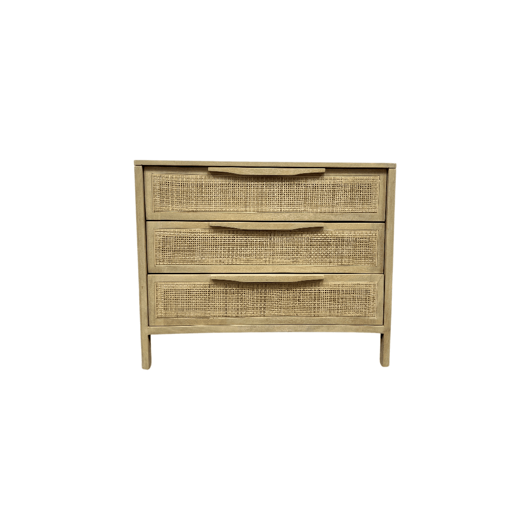 Lulu and Georgia Hannah 3-Drawer Nightstand - Thumbnail 2