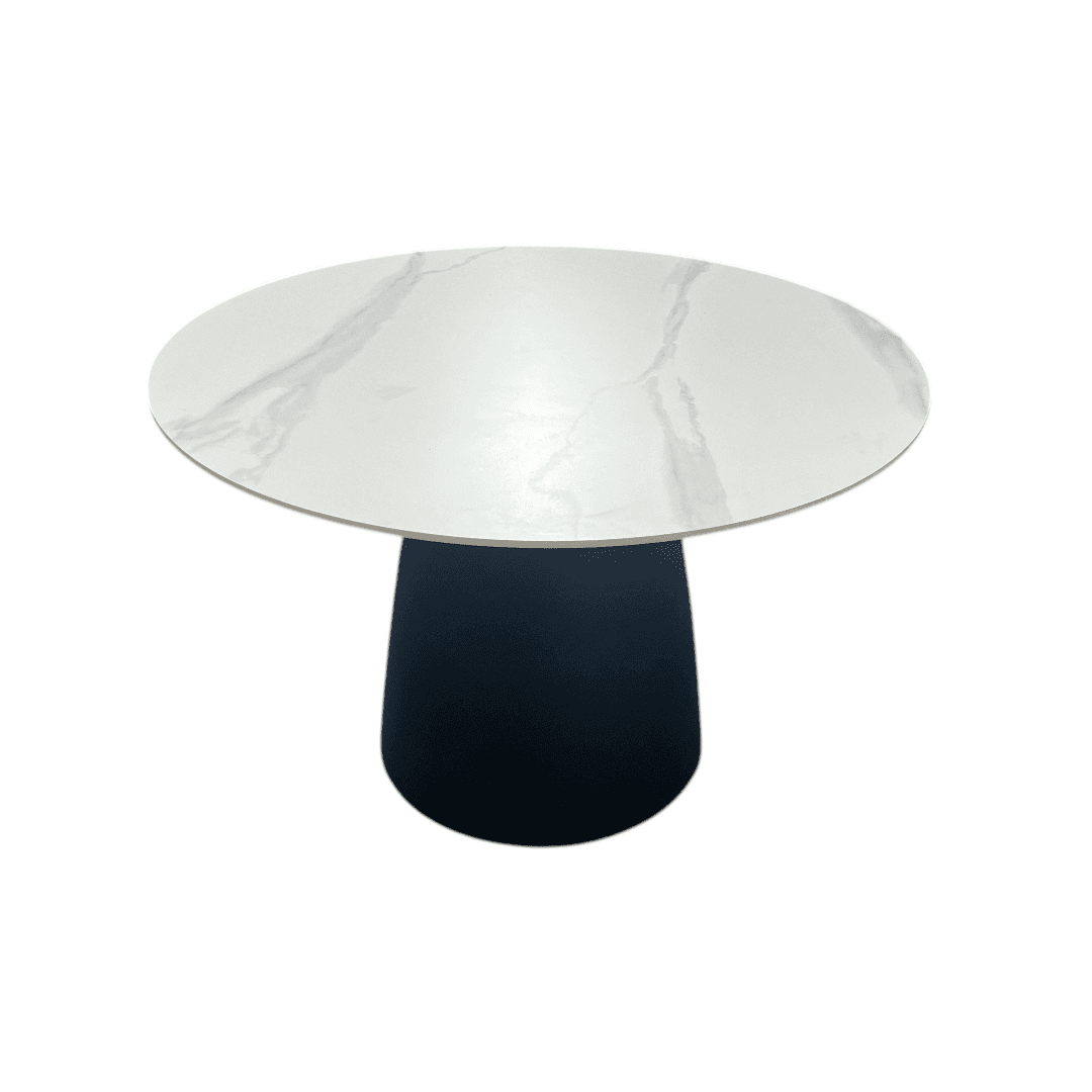 POVISON DONICY Teferi Modern Sintered Stone Round Dining Table - Thumbnail 11