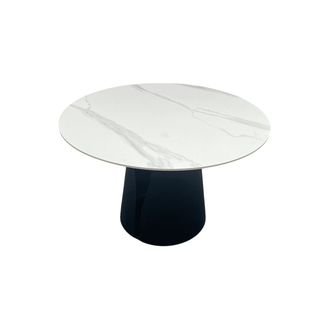 POVISON DONICY Teferi Modern Sintered Stone Round Dining Table - Thumbnail 9