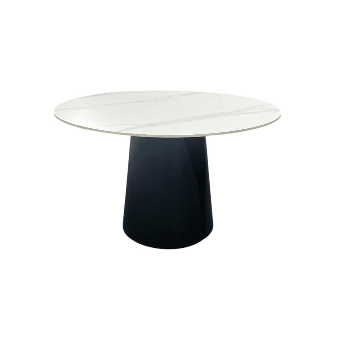 POVISON DONICY Teferi Modern Sintered Stone Round Dining Table - Thumbnail 8