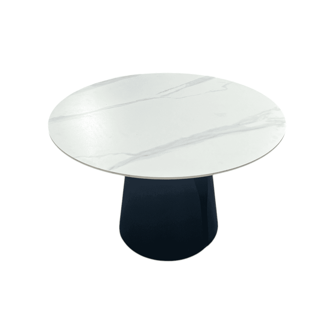 POVISON DONICY Teferi Modern Sintered Stone Round Dining Table - Thumbnail 7