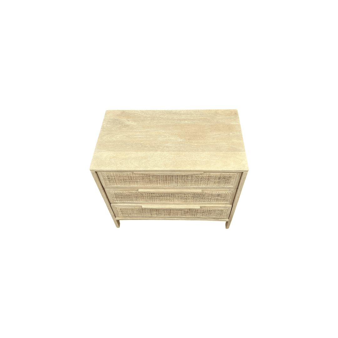 Lulu and Georgia Hannah 3-Drawer Nightstand - Thumbnail 4