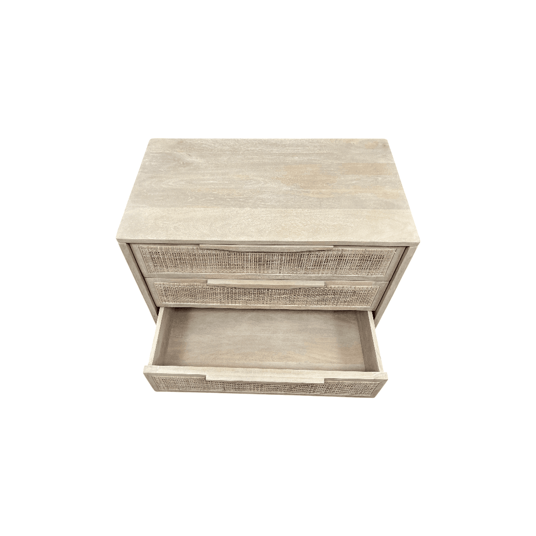Lulu and Georgia Hannah 3-Drawer Nightstand - Thumbnail 7