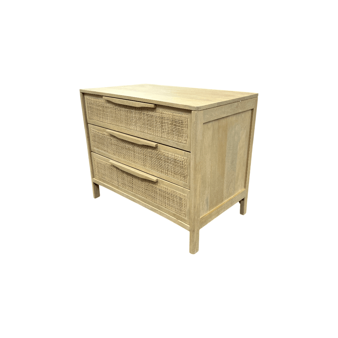 Lulu and Georgia Hannah 3-Drawer Nightstand - Thumbnail 8