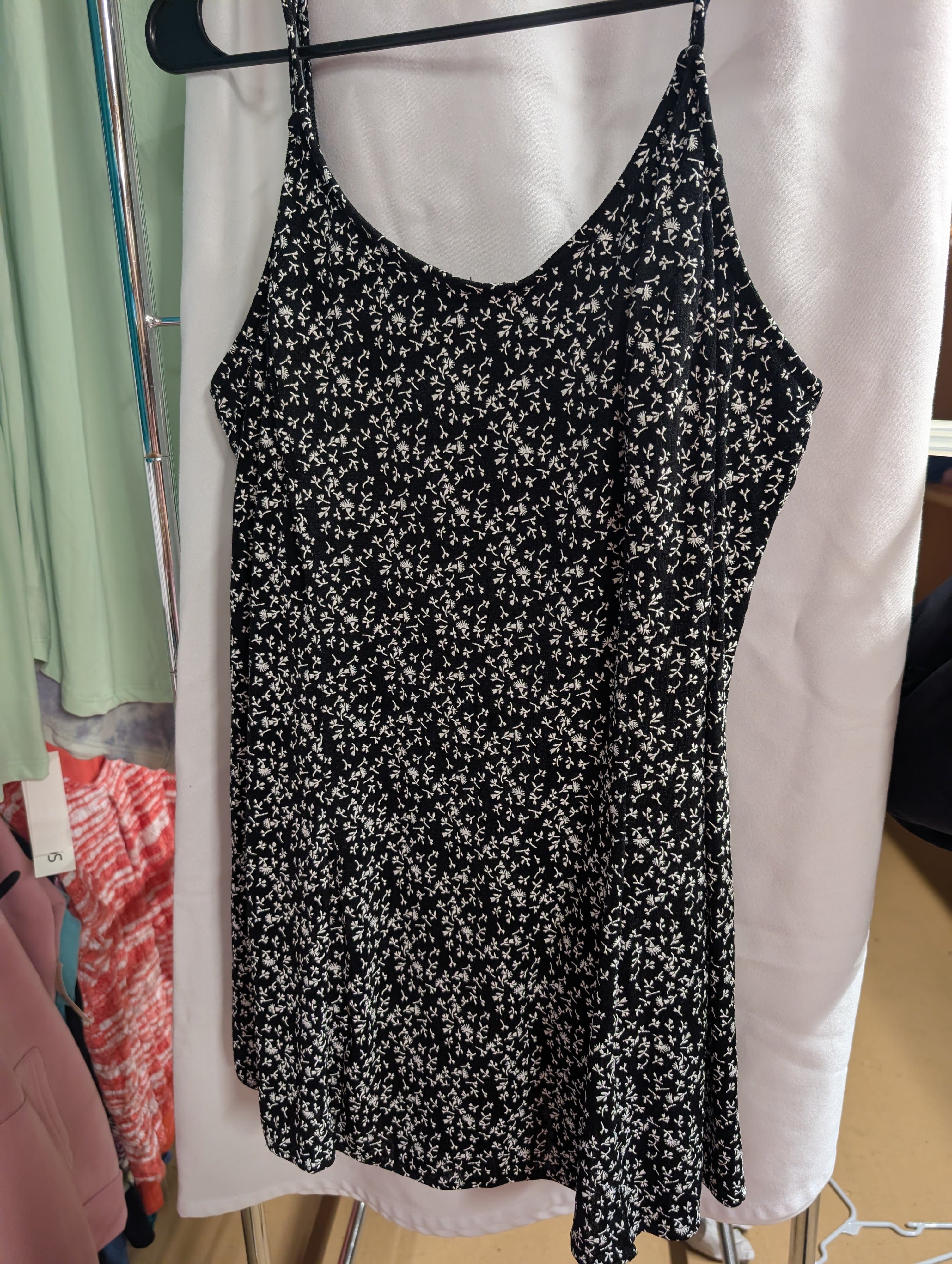 Basic Editions Black Floral swim suit