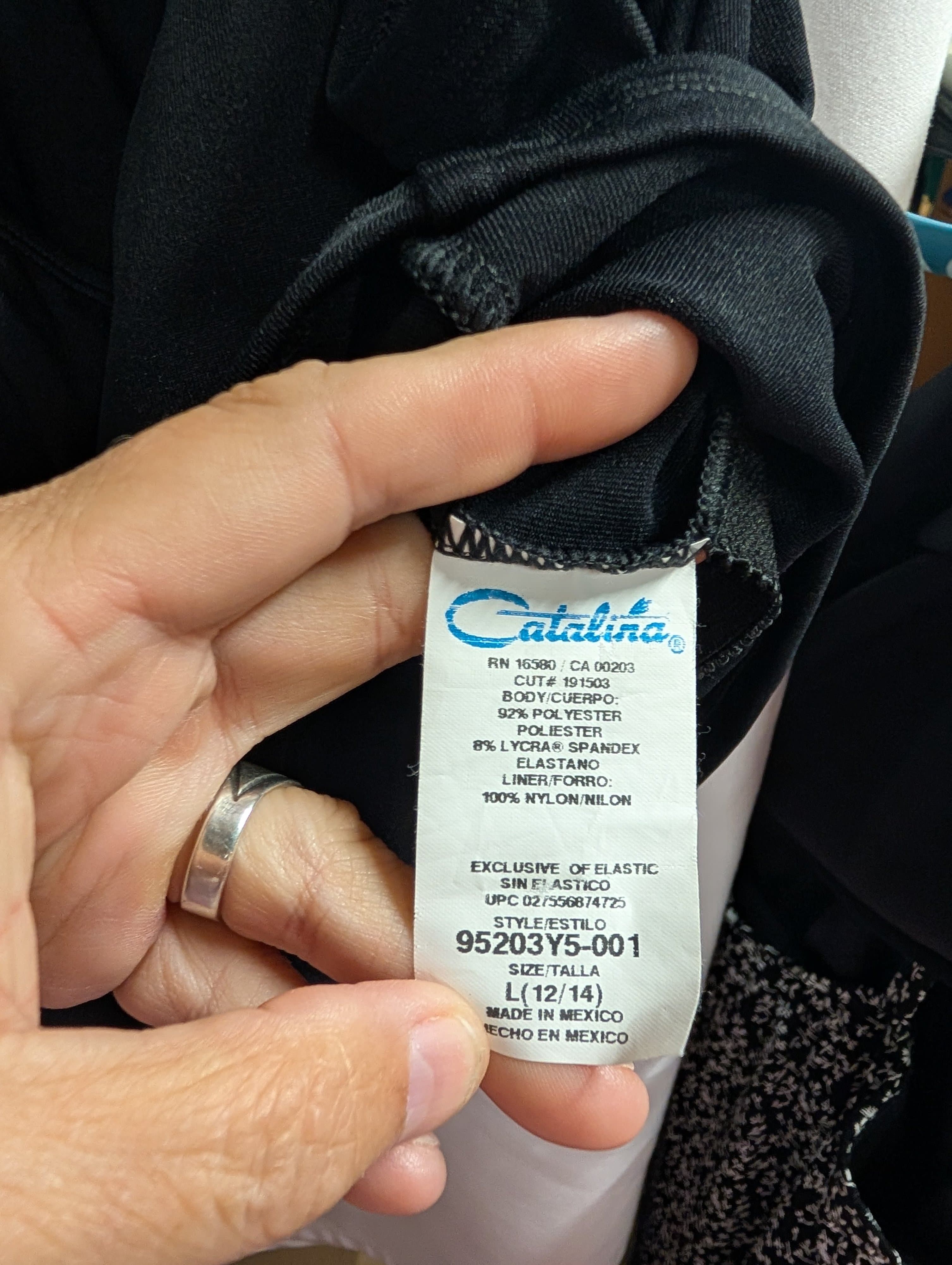 Catalina Black Tank Top L 12/14 - Thumbnail 4