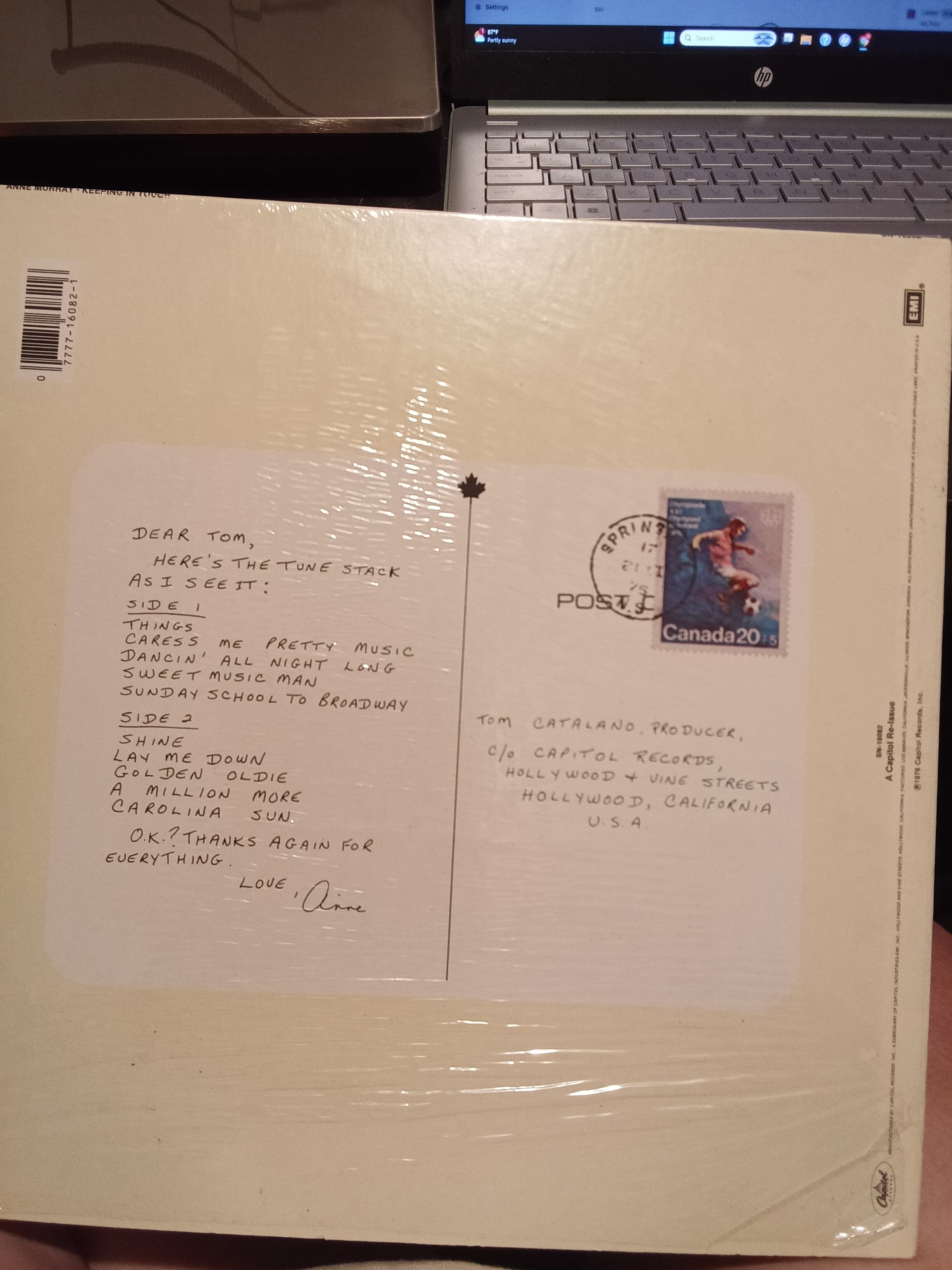 Capitol Records 1976 Vinyl Album Re-Issue - Thumbnail 2