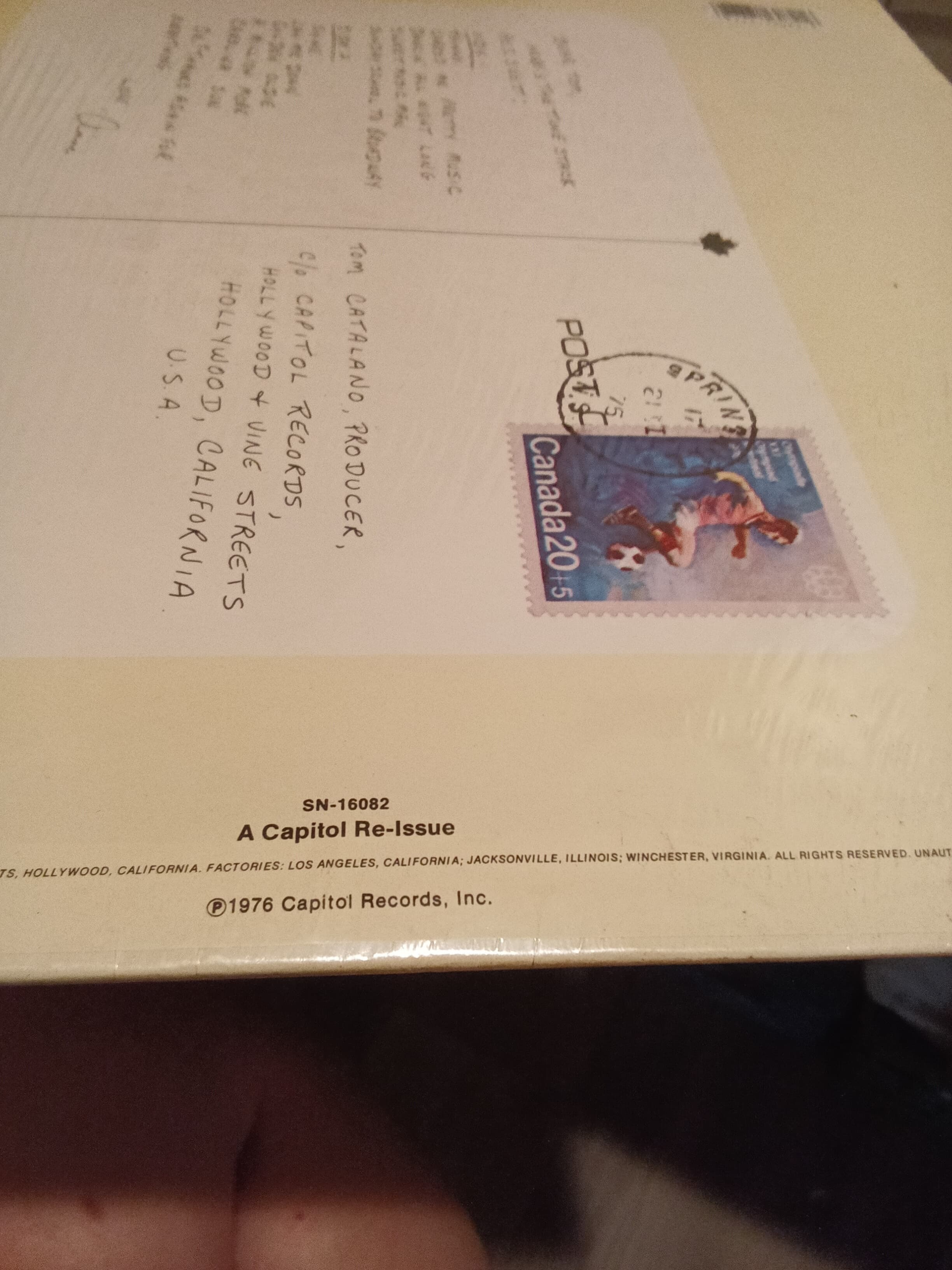 Capitol Records 1976 Vinyl Album Re-Issue - Thumbnail 3