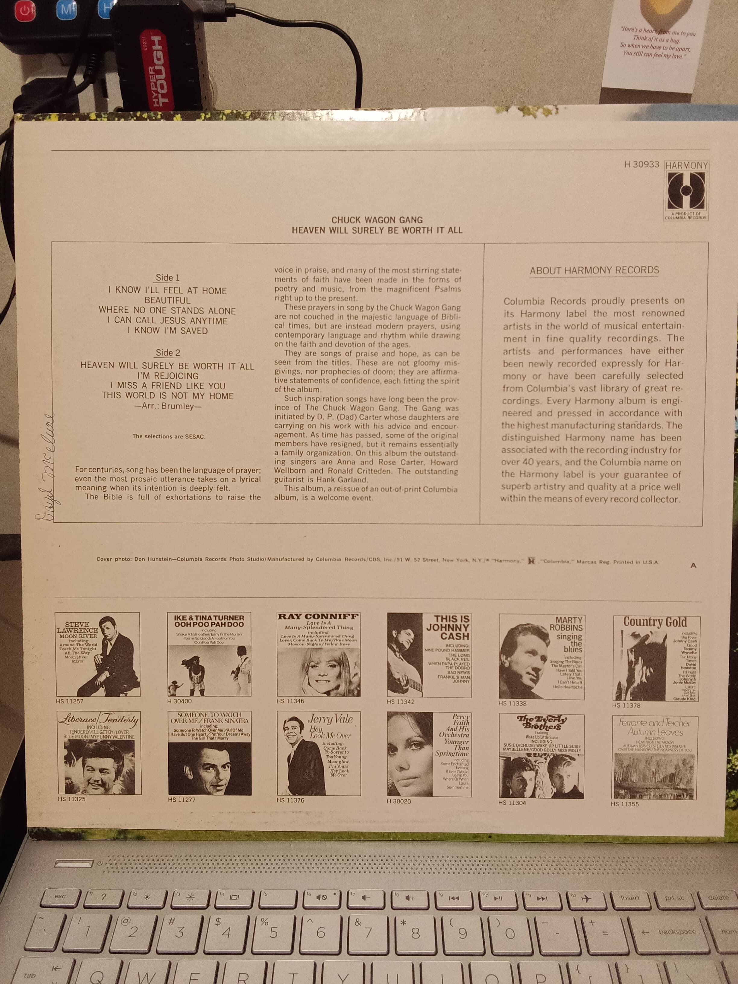 Chuck Wagon Gang Vinyl Record 'Heaven Will Surely Be Worth It All' - Thumbnail 2