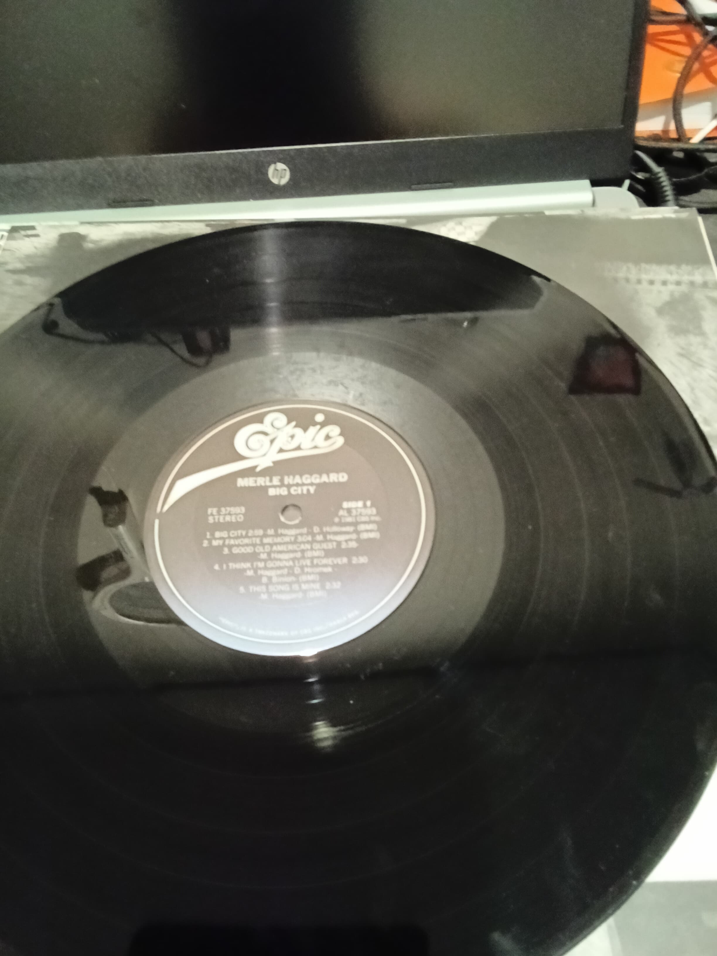 Merle Haggard Big City Vinyl Record by Epic - Thumbnail 3