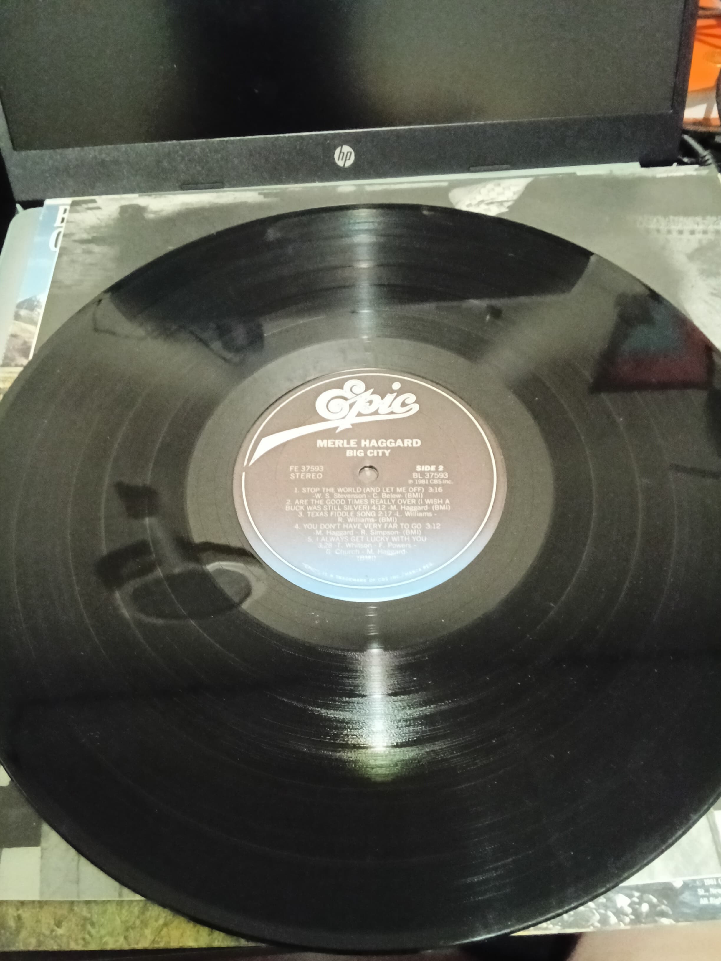 Merle Haggard Big City Vinyl Record by Epic - Thumbnail 4
