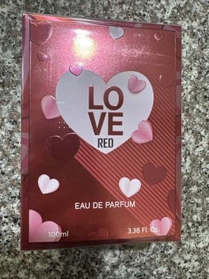LOVE RED JA Perfume for WOMEN 3.38 Oz /100 Ml Eau De Toilette Made in France