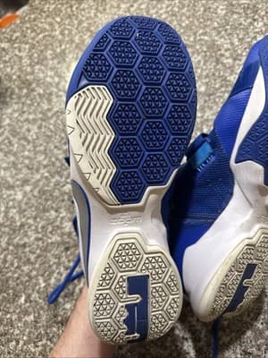 Excellent- Nike LeBron Soldier Blue High Top Basketball Sneakers- Size 11.5 Mens - Thumbnail 7