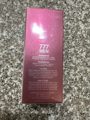 777 Men Cologne 3.4oz EDT Spray New Sealed Sexy Spicy Sweet Vanilla Scent - Thumbnail 3