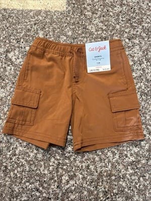 Cat & Jack Cargo Shorts Boys Size 12M NEW