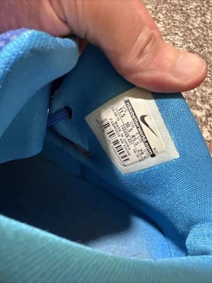 Excellent- Nike LeBron Soldier Blue High Top Basketball Sneakers- Size 11.5 Mens - Thumbnail 5