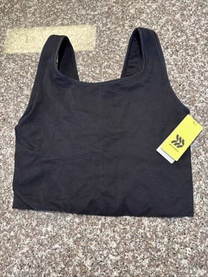 All in Motion Women's Seamless Crop Tank Top Black Size XL New With Tags