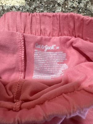 CAT & JACK Girls Skort Pink W/Heart Pockets Size 3T - Thumbnail 3
