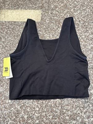 All in Motion Women's Seamless Crop Tank Top Black Size XL New With Tags - Thumbnail 2