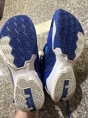 Excellent- Nike LeBron Soldier Blue High Top Basketball Sneakers- Size 11.5 Mens - Thumbnail 6
