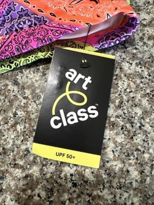 Girl Art Class Muilt-colored Paisley Print Bikini Top Size L 10/12 - Thumbnail 3