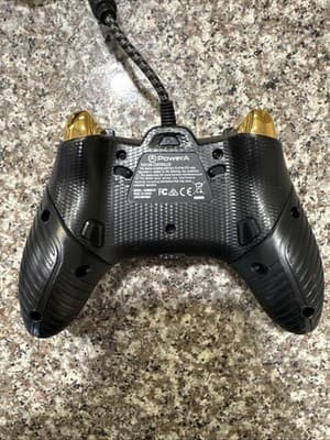 PowerA Microsoft Xbox 360 Black gold Wired Controller W/USB adapter - Thumbnail 3