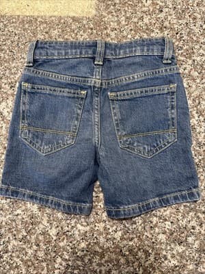 Cat And Jack Toddler Boys Jean Shorts 2T Stretchy-Adjustable Waist-Snap Button - Thumbnail 2