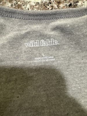 Wild Fable Women's Gray Crop Tank Size Large New W/ Tags Thin Straps - Thumbnail 3