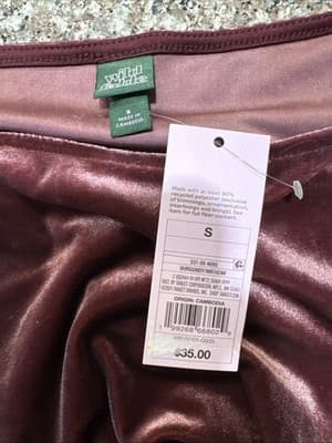 NWT Wild Fable Rose Velvet Dress Size Small - Thumbnail 4