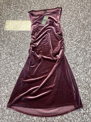 NWT Wild Fable Rose Velvet Dress Size Small