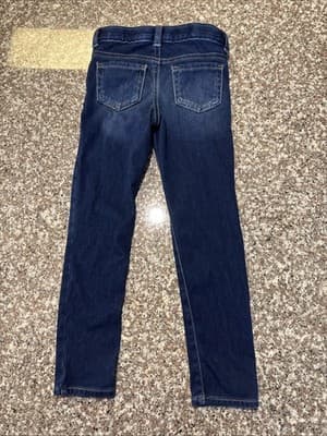 Cat And Jack Girls Straight Leg Stretch Jeans Blue Size 5T Waist Comfy - Thumbnail 2