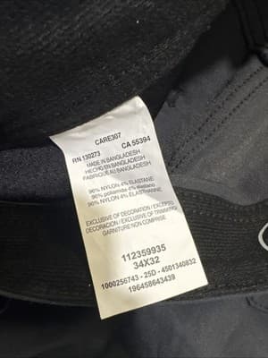 Mens Wrangler ATG All Terrain Cargo Pants 34×32 Black - Thumbnail 5