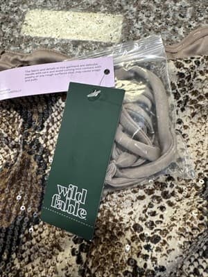 Wild Fable Snake Print Sequin Midi Skirt XL | Brown Animal Print | New Tags - Thumbnail 4