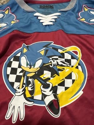 Boys Sonic the Hedgehog Hockey Jersey Sega Sonic Graphic Boys XL - NEW - Thumbnail 5