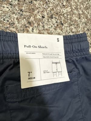 Goodfellow & Co Men's Vintage 7" Elevated Pull-on Shorts Blue Size S NWT - Thumbnail 3