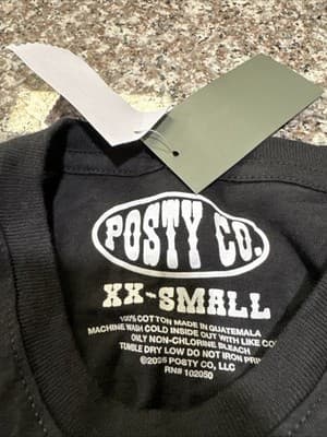 NWT Posty Co Women’s Post Malone Graphic T-Shirt Black Size XXS - Thumbnail 3