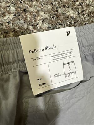 Goodfellow & Co Men's Vintage 7" Elevated Pull-on Shorts Gray Size Medium NEW - Thumbnail 3