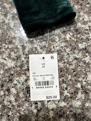 Audrey Camille Kids Long Sleeve Tiny Bows Tutu Dress Green Size 4T New W/ Tags - Thumbnail 4