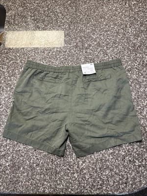 Goodfellow & Co Men's Vintage Pull-On Shorts Olive Green XXL 7" - Thumbnail 2