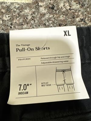 Goodfellow "The Vintage Collection" Pull On 7" Shorts Men's Size XL NWT - Thumbnail 4