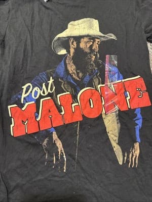 NWT Posty Co Women’s Post Malone Graphic T-Shirt Black Size XXS - Thumbnail 2