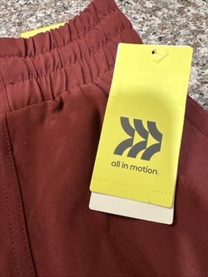 All In Motion Midrise Ankle Length Maroon Joggers Women’s 2XL Brand New - Thumbnail 2