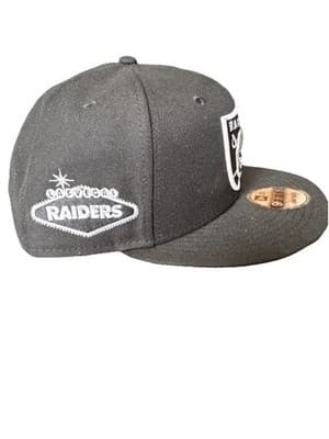 New Era 9FIFTY Las Vegas Raiders NFL Football Snapback Cap Hat Black - Thumbnail 3