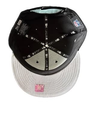 New Era 9FIFTY Las Vegas Raiders NFL Football Snapback Cap Hat Black - Thumbnail 6