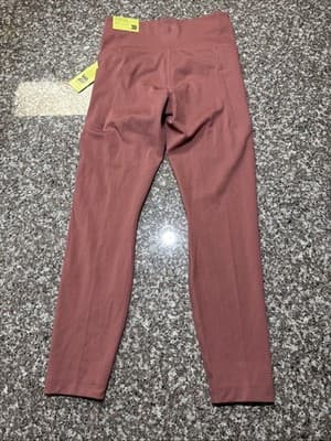 All in Motion Dynamic Flex High Rise Pocketed Leggings Ultra Blush Pink 7/8 Med - Thumbnail 3