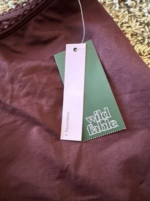 Wild Fable Burgundy Seamless Mini Skort Size XL Skirt New With Tags - Thumbnail 2